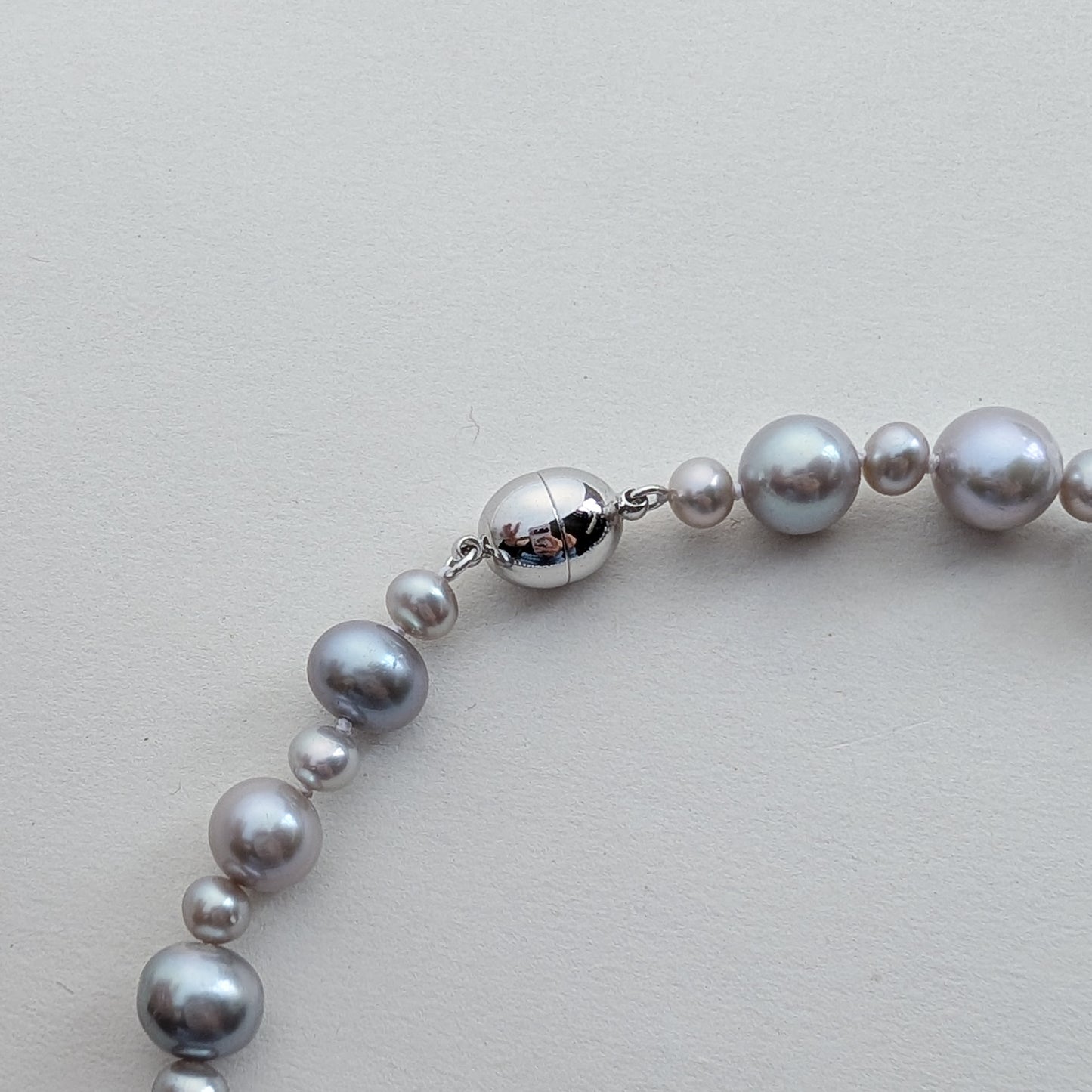 Silver Cascade Freshwater Pearl Necklace