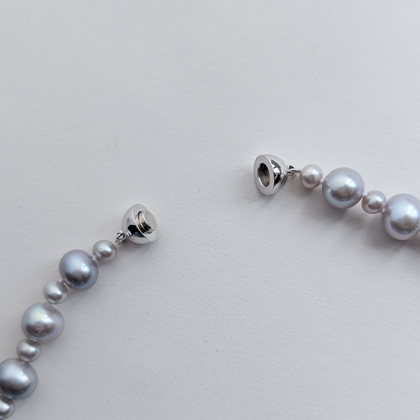Silver Cascade Freshwater Pearl Necklace