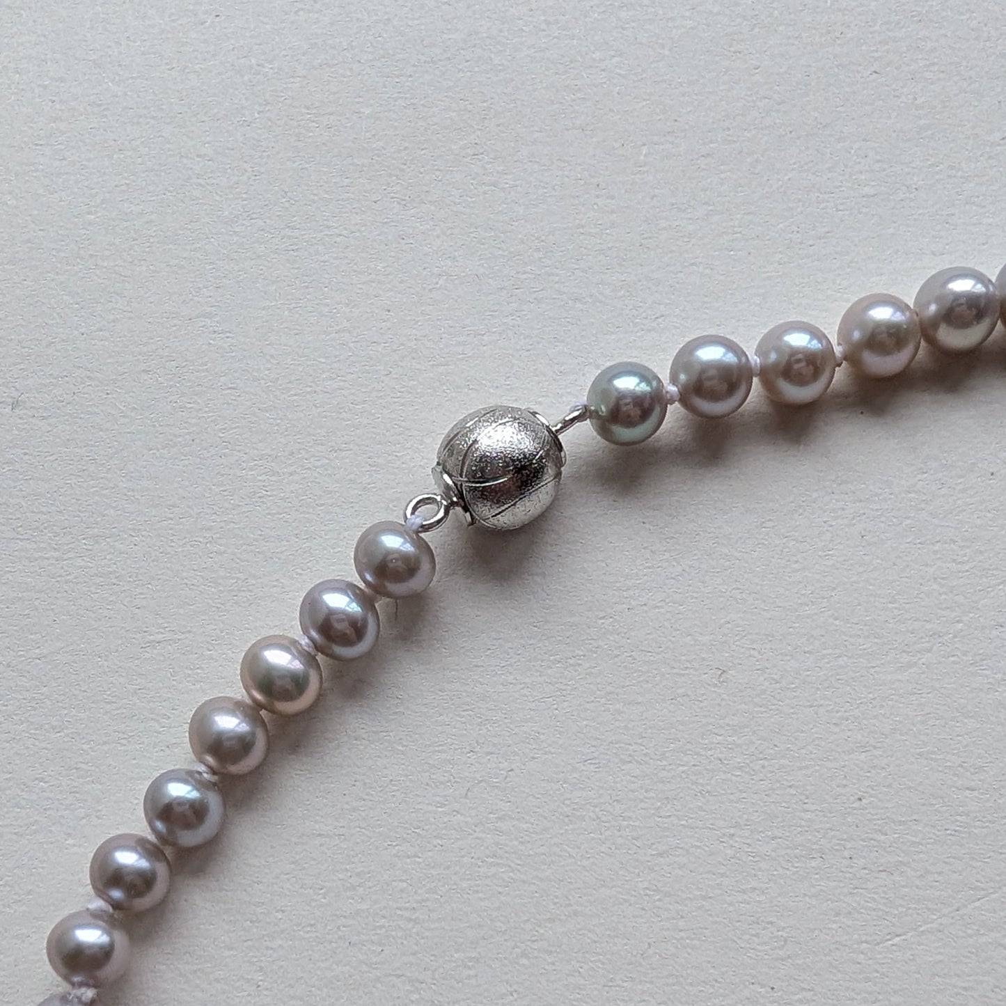 Silver Moonlight Freshwater Pearl Necklace