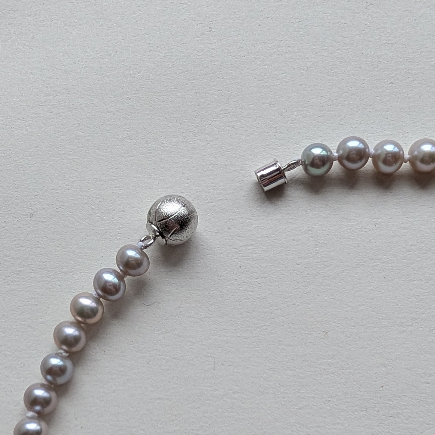 Silver Moonlight Freshwater Pearl Necklace