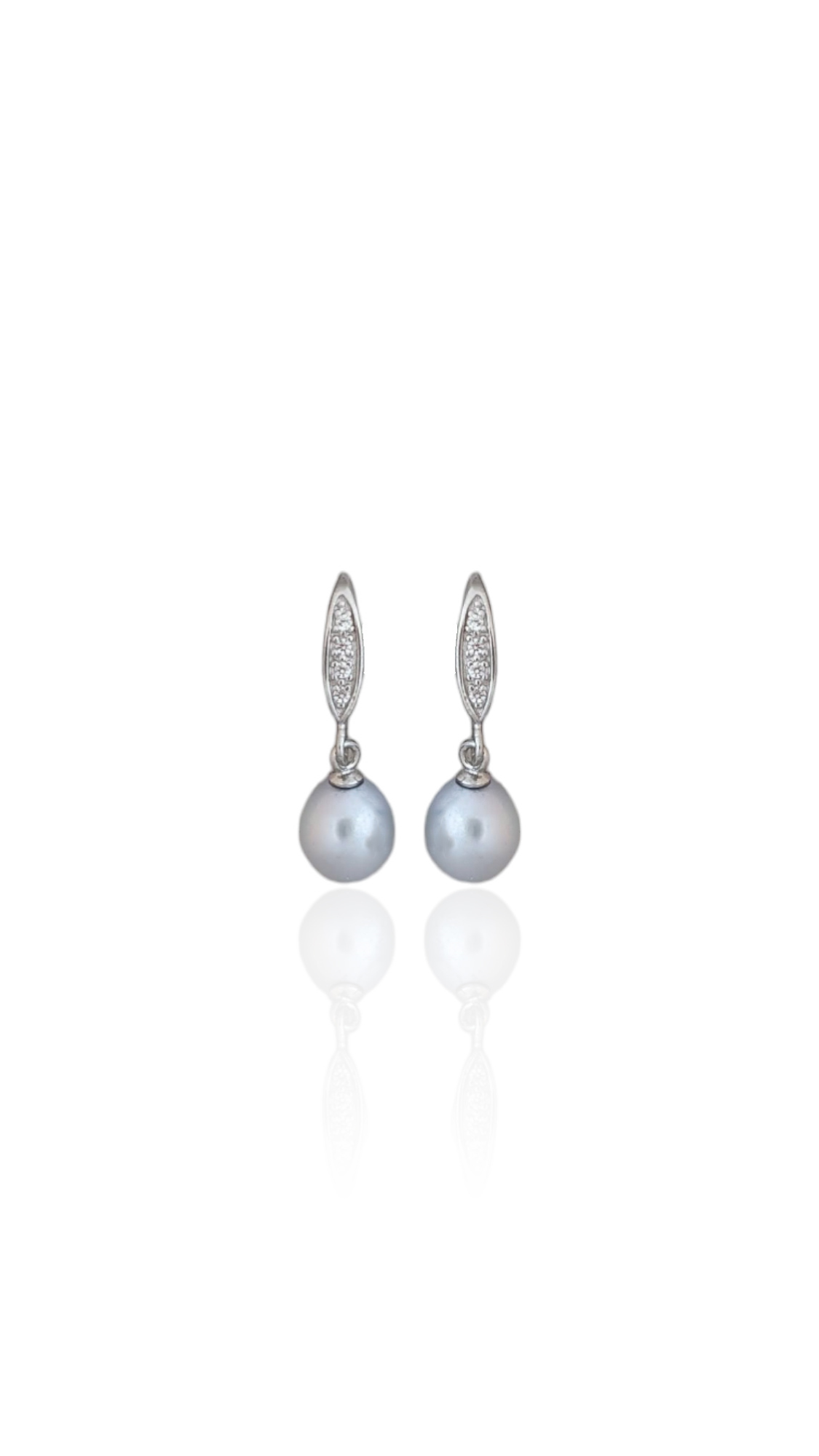 Blue Pearl Drop Earring