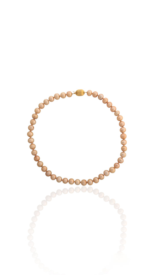 Orange Ming Pearl Necklace