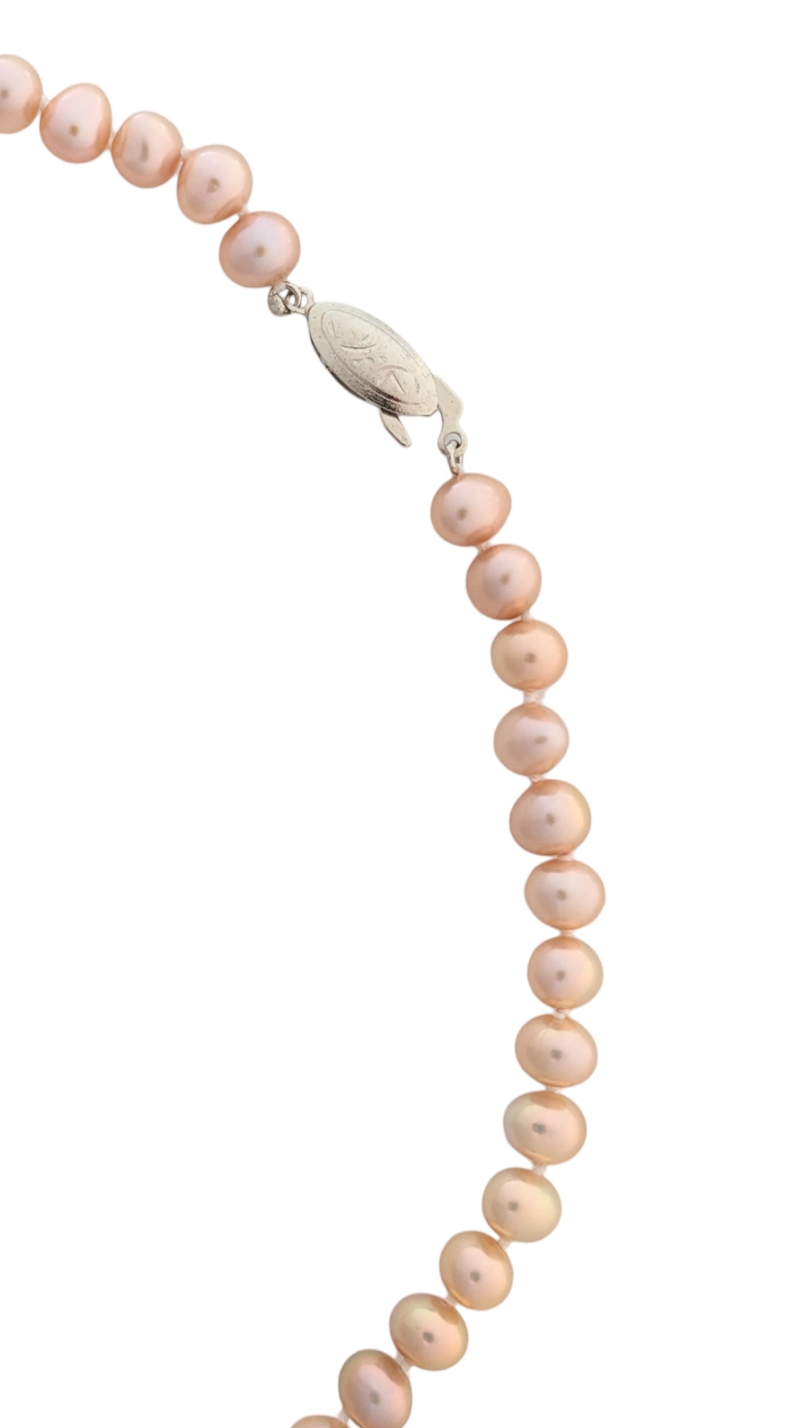 Fresh Water Pearl Necklace In Nude Pastel Colour