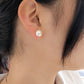 Button Pearl Studs | Large