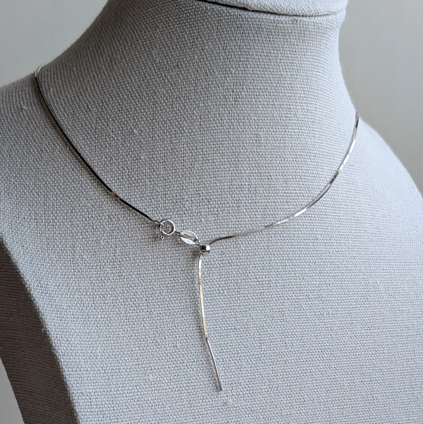 Sterling Silver Chain Necklace | Adjustable